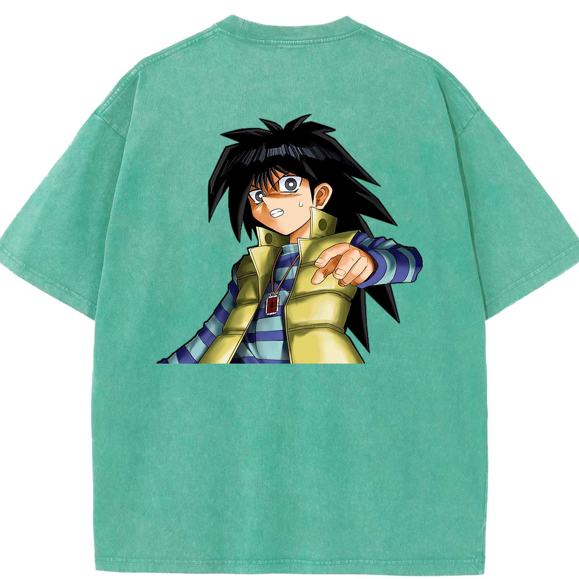 （画像用） 遊☆戯☆王 Yu-Gi-Oh! 綿100% ヴィンテージ風 半袖Tシャツ（背面プリント）